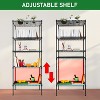 BestMassage 5 Tier Shelves Shelf Wire Shelving Unit Heavy-Duty Adjustable Storage Shelf with Lockable Wheels & Certified by NSF - 3 of 4