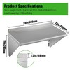 Stainless Steel Wall Shelf, Wall Mounted Floating Heavy Duty Shelf, Metal Kitchen Rack for Restaurant, Kitchen, Bar, Home, Hotel - 4 of 4