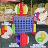 Swtroom Giant 4-in-a-Row 4 to Score Connect Game with Basketball Hoop and Ring Toss for Kids and Adults, 42 Rings and Quick-Release Slider - 3 of 3