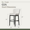 Maven Lane Gia High Back Fabric Bar Height Bar Stool - 3 of 4