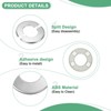 Unique Bargains Self-Adhesive ABS Multipurpose Faucet Escutcheons 4 Pcs - 2 of 4