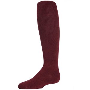 Memoi Girls' Soft Pima Cotton Opaque Tights - 1 of 2