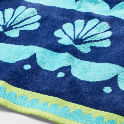 XL Jacquard Waves Beach Towel - Sun Squad&#8482;_1