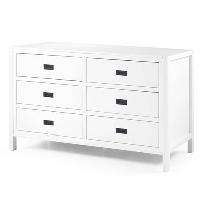 Classic Horizontal Bedroom 6 Drawer Dresser White - Saracina Home