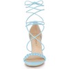 Allegra K Women's Woven Lace Up Strappy Stiletto Heel Sandals - 2 of 4