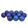Northlight Royal Blue Shatterproof 4-Finish Christmas Ball Ornaments - 2.5" (60mm) - 24ct - 4 of 4