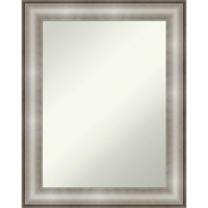 23" x 29" Non-Beveled Imperial Silver Wall Mirror - Amanti Art: Modern Rectangle, Polystyrene Frame, Wall Mounted - 1 of 4