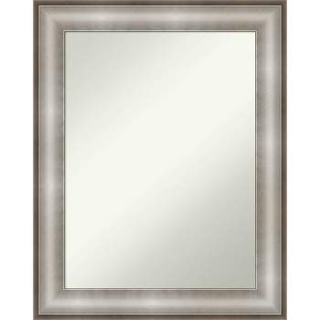 23" x 29" Non-Beveled Imperial Silver Wall Mirror - Amanti Art