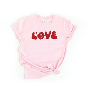 Simply Sage Market Women's Love Flower Short Sleeve Graphic Tee - 1 of 3