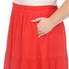 Plus Size Pleated Tiered Maxi Skirt - 4 of 4
