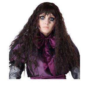 California Costumes Creepy Doll Wig (Brunette) - 1 of 3