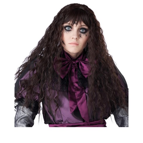 California Costumes Creepy Doll Wig brunette Target