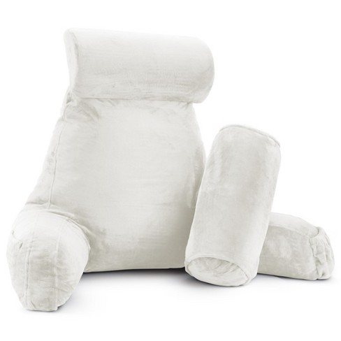 Nestl Shredded Memory Foam Reading Backrest Pillow, Petite - Black