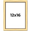 PosterPalooza | Simple Gold Picture Frame - UV Acrylic, Foam Board Backing, Hanging Hardware - 2 of 4