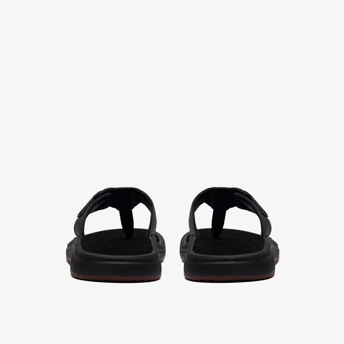 Clarks Mens Men's Breeze Flip Flops Black Sandals - thumbnail 6