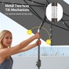 Sonkuki 10x6.5 ft LED Rectangular Patio Market Umbrella w/Tilt Adjustment - 4 of 4
