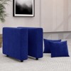 Buenhomino Modern DIY Sectional Sofa, Modular Sectional Couches for Living Room，Dark Blue Velvet - 2 of 4