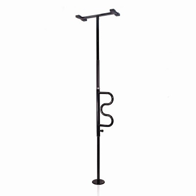 Stander Security Pole & Curve Grab Bar - Black