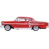 1958 Chevrolet Impala Sports Coupe Rio Red 1/87 (HO) Scale Diecast Model Car by Oxford Diecast - 3 of 4