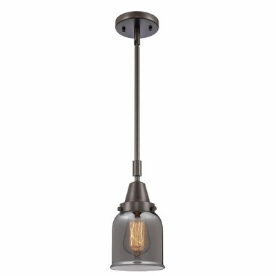 Bell - 1 Light Stem Hung Mini Pendant In Industrial Style-11.13 Inches Tall and 5 Inches Wide