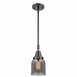 Bell - 1 Light Stem Hung Mini Pendant In Industrial Style-11.13 Inches Tall and 5 Inches Wide - 1 of 1