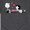 Boys' - Peanuts - Lucy And Schroeder Heart Thoughts Short Sleeve Graphic T-Shirt - 2 of 4