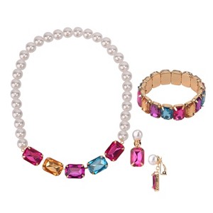 FAOabulous by FAO Schwarz Girls 3pk Necklace, Bracelet and Earring Set - 1 of 3