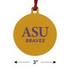 Alcorn Secondary Logo Aluminum Holiday Christmas Tree Ornament - 3 of 4
