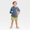 Grayson Mini Toddler Boys' Knit Pull-On Cargo Shorts - Green - 3 of 3