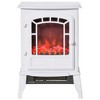 HOMCOM Free standing Electric Fireplace Stove, Fireplace Heater with Realistic Flame Effect, Overheat Safety Protection, 750W / 1500W - 4 of 4