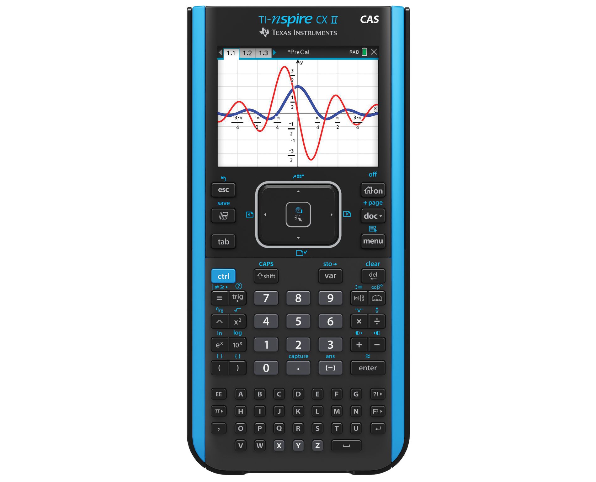 Texas Instruments Nspire CX II CAS Graphing Calculator - Black: 64MB Storage, AP Course Approved
