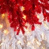 9ft. Holiday Red Santa Hat Christmas Tree with 600 LED Lights & 1992 Branches – Festive Seasonal X-Mas Showpiece - 4 of 4