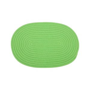 Unique Bargains Trivet Oval Rope Coaster Cotton Non-Woven Fabric 12.6"x8.66"x0.31" - 1 of 3