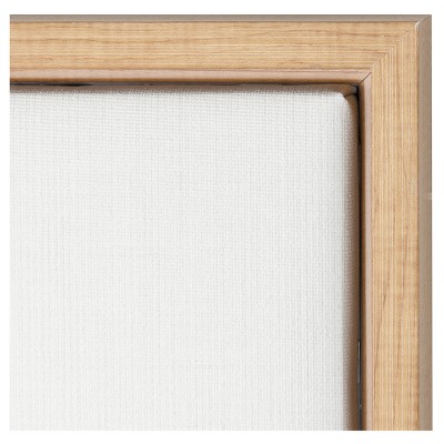 Natural Wood Framed Palm Trees Canvas Wall Art, 33" x 23"