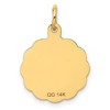 Black Bow Jewelry 14k Yellow Gold Special Aunt Disc Charm or Pendant, 16mm - 3 of 4