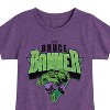 Girls' - Marvel - Hulk Bruce Banner Fitted Short Sleeve Graphic T-Shirt - 2 of 4
