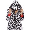 #followme Womens One Piece Dalmation Adult Bodysuit Hooded Pajamas - 2 of 4