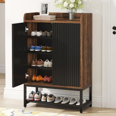 Tribesigns 5-Tier Shoe Cabinet with Doors