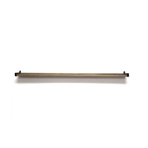 60" Solid Wood Industrial Bracket Ledge Wall Shelf Metal Driftwood - InPlace: Easy Install, Open Shelves - 1 of 3