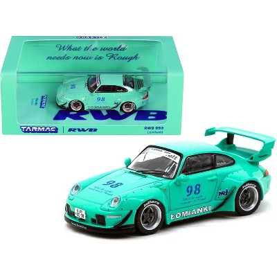 Porsche RWB 993 #98 "Lomianki" Turquoise 1/64 Diecast Model Car by Tarmac Works