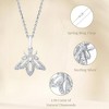 GILDED Sterling Silver Necklace with Natural Round-Cut Diamond Animal Shaped Pendant, 18-inch Silver Chain, 1/4 Carats Total Weight Diamonds - 2 of 4