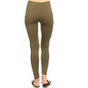 Women's Slim Fit Solid Leggings - One Size Fits Most - White Mark - 3 of 3