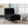 Meridian Furniture,Alina Velvet Armless Chair - 2 of 4