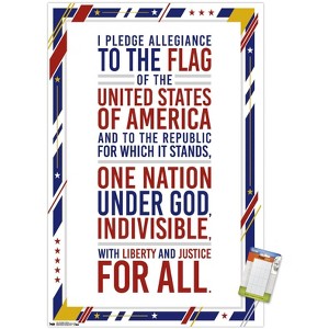Trends International The United States Of America - Pledge Of Allegiance Unframed Wall Poster Prints - 1 of 4