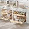 LOVMOR Pull Out Cabinet Organizer 10.5" W x 21" D, Soft Close Slide Out Drawer Storage for Kitchen, Pull-Out Organizer Storage for Base Cabinet - 2 of 4
