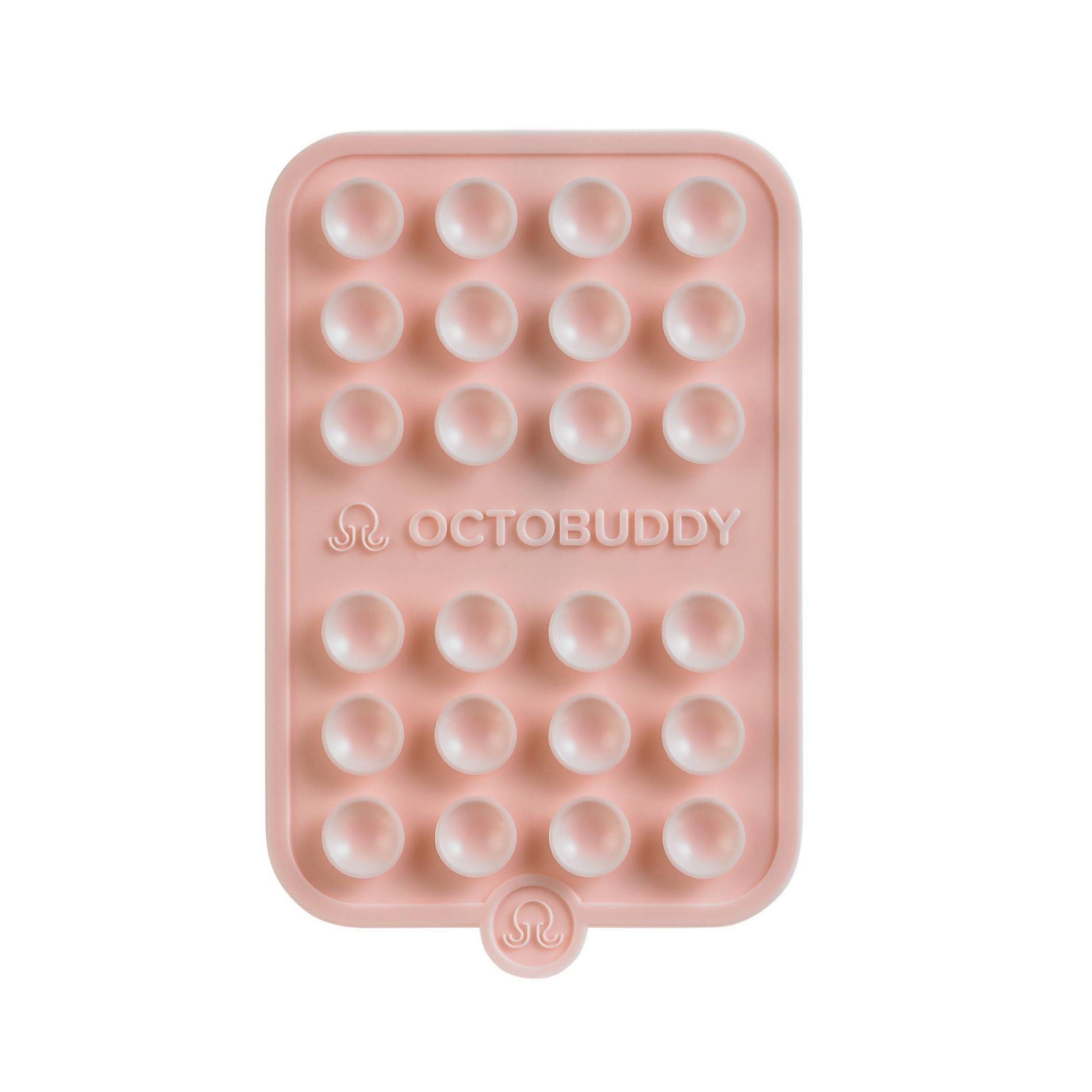 Octobuddy Silicone Suction Cup Phone Case Mount Double-Sided - Chalk Pink