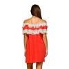 Women's Off the Shoulder Fringe Dress - Velzera - 3 of 4