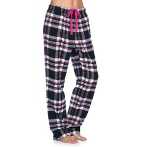Ashford & Brooks Women's Super Soft Flannel Plaid Pajama Sleep Pants - 1 of 4