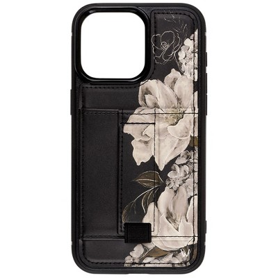 Walli Cases Dusky Bloom Phone Case with Wallet and Finger Strap