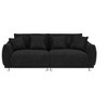 NicBex Couches for Living Room 86.6" Loveseat Sofa Teddy Upholstered 2-Seat Couch Soft Sponges Modern Lounge Sofa with 4 Cozy Cushions - 4 of 4